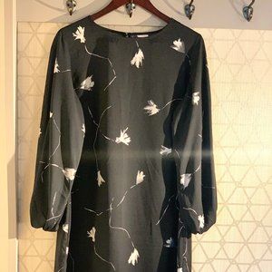 SOLD!!!  Floral Black Dress